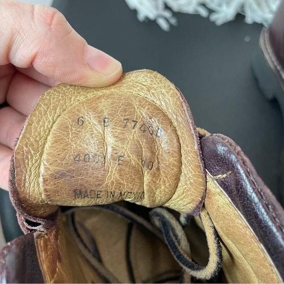 VTG FRYE Alta Womens Classic Hiker Boot Sz 6 Deep Burgundy - Picture 4 of 6